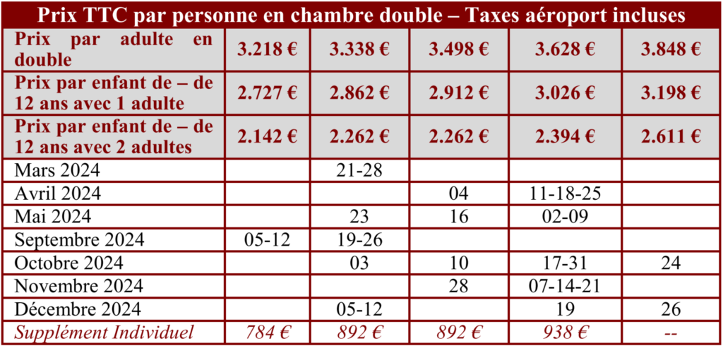 Tableau Legendes du Nil 2024 Légendes du Nil Les Voyages de Pharaon